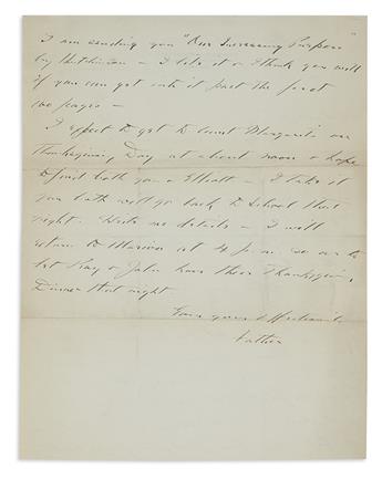 ROOSEVELT, FRANKLIN D. Group of 3 Autograph Letters Signed, Your affectionate Father, to his son James Roosevelt II (Dear Jimmy, D